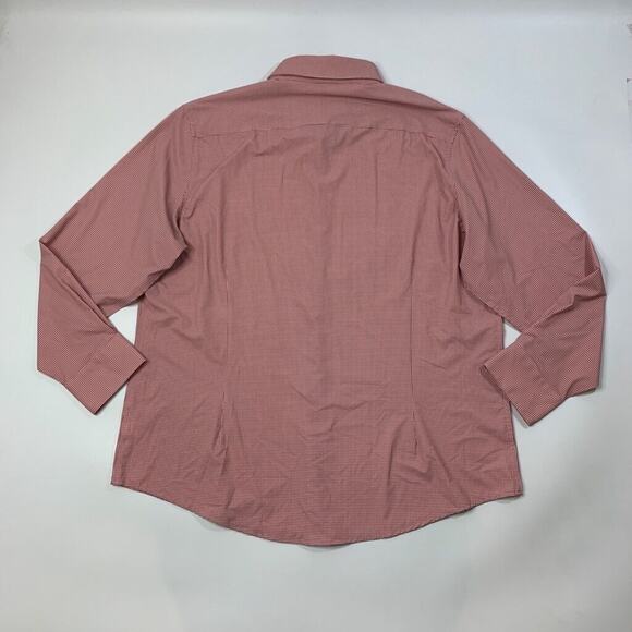 Mizzen+Main Shirt Mens XL Extra Large Plum Pink Check Monaco Dress Classic Fit - Picture 7 of 9